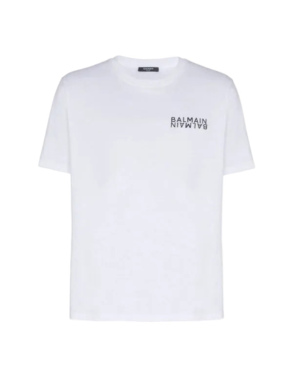 Balmain – Cotton Logo Print T-Shirt White