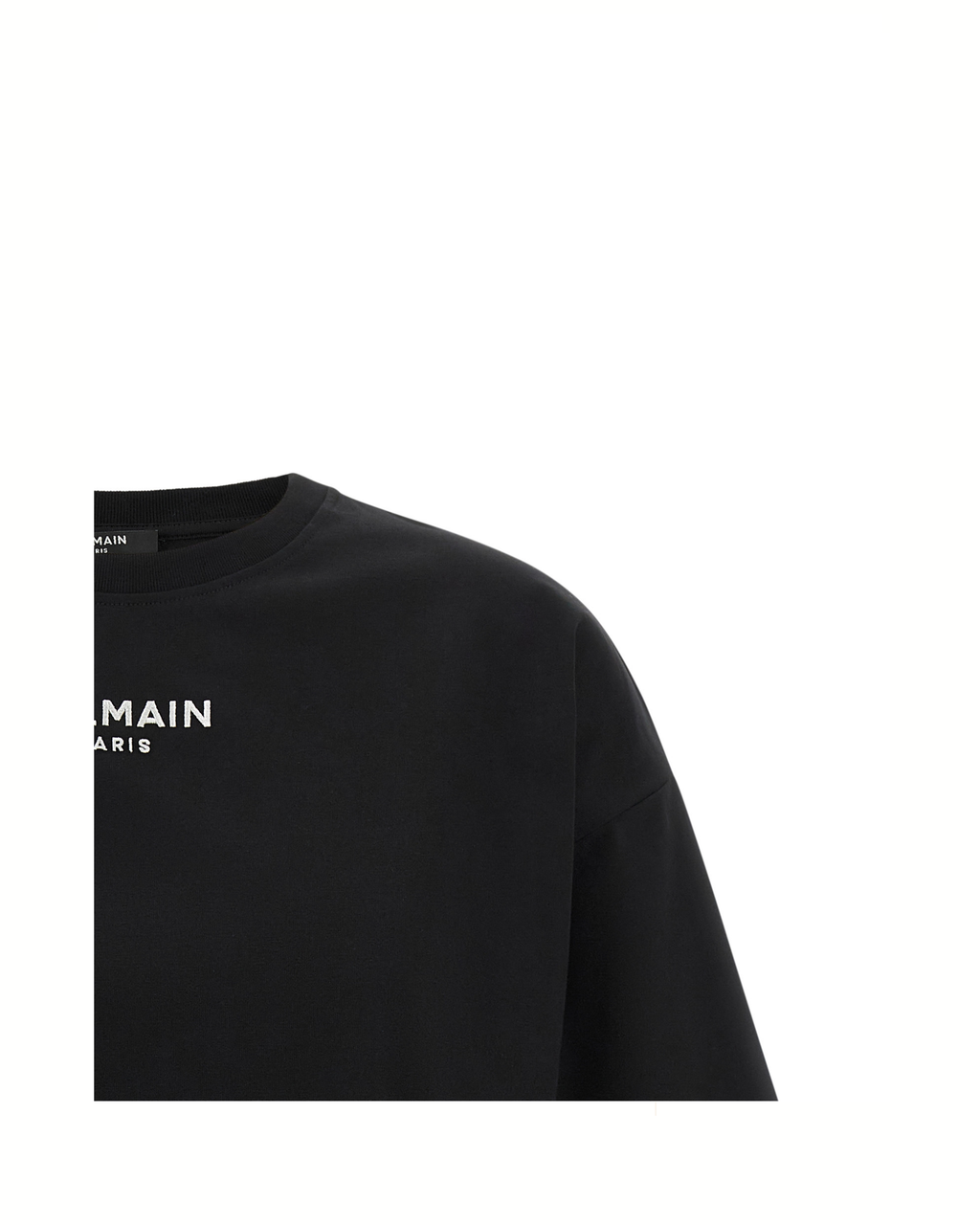 Balmain Cropped Logo T-Shirt