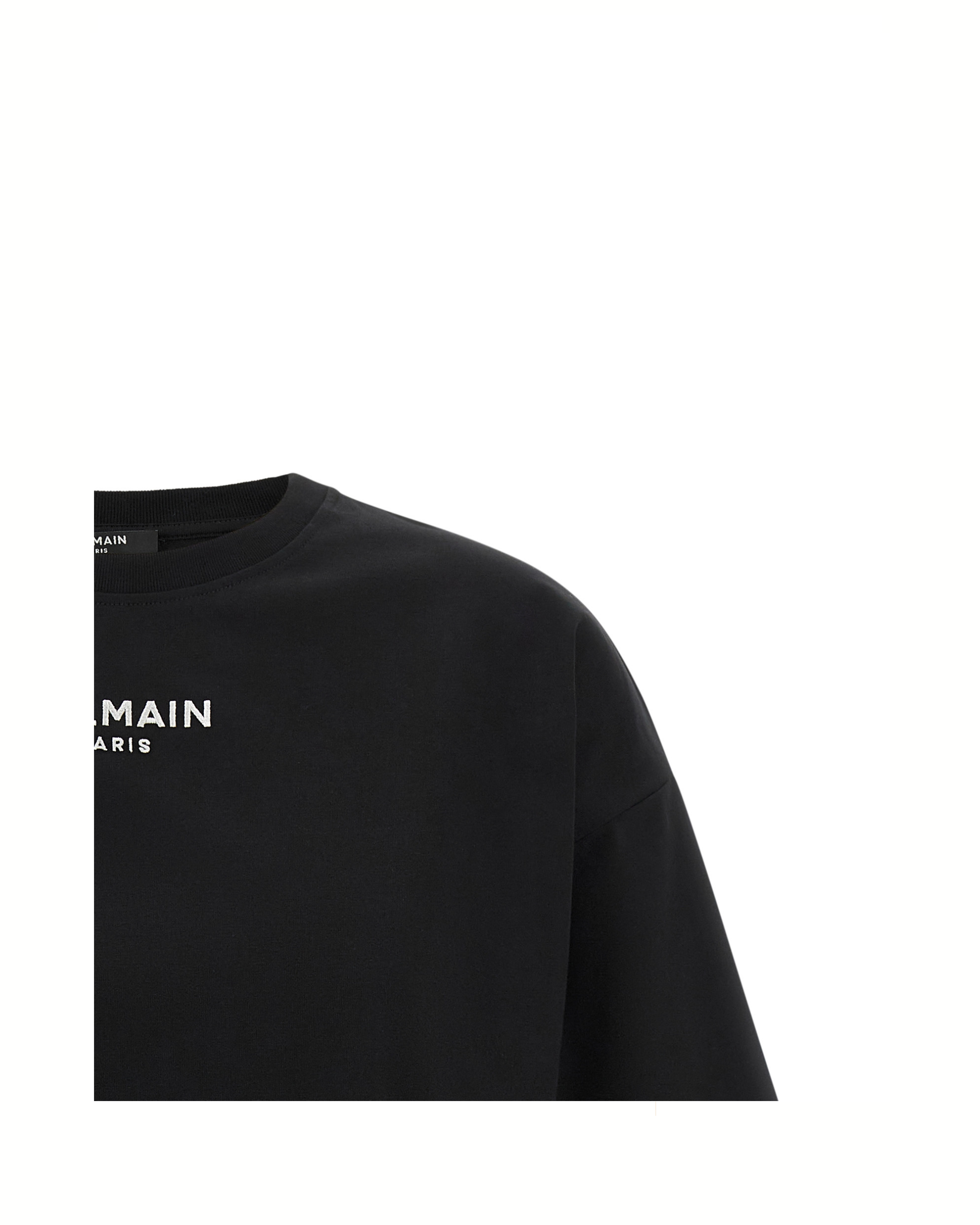 Balmain Cropped Logo T-Shirt