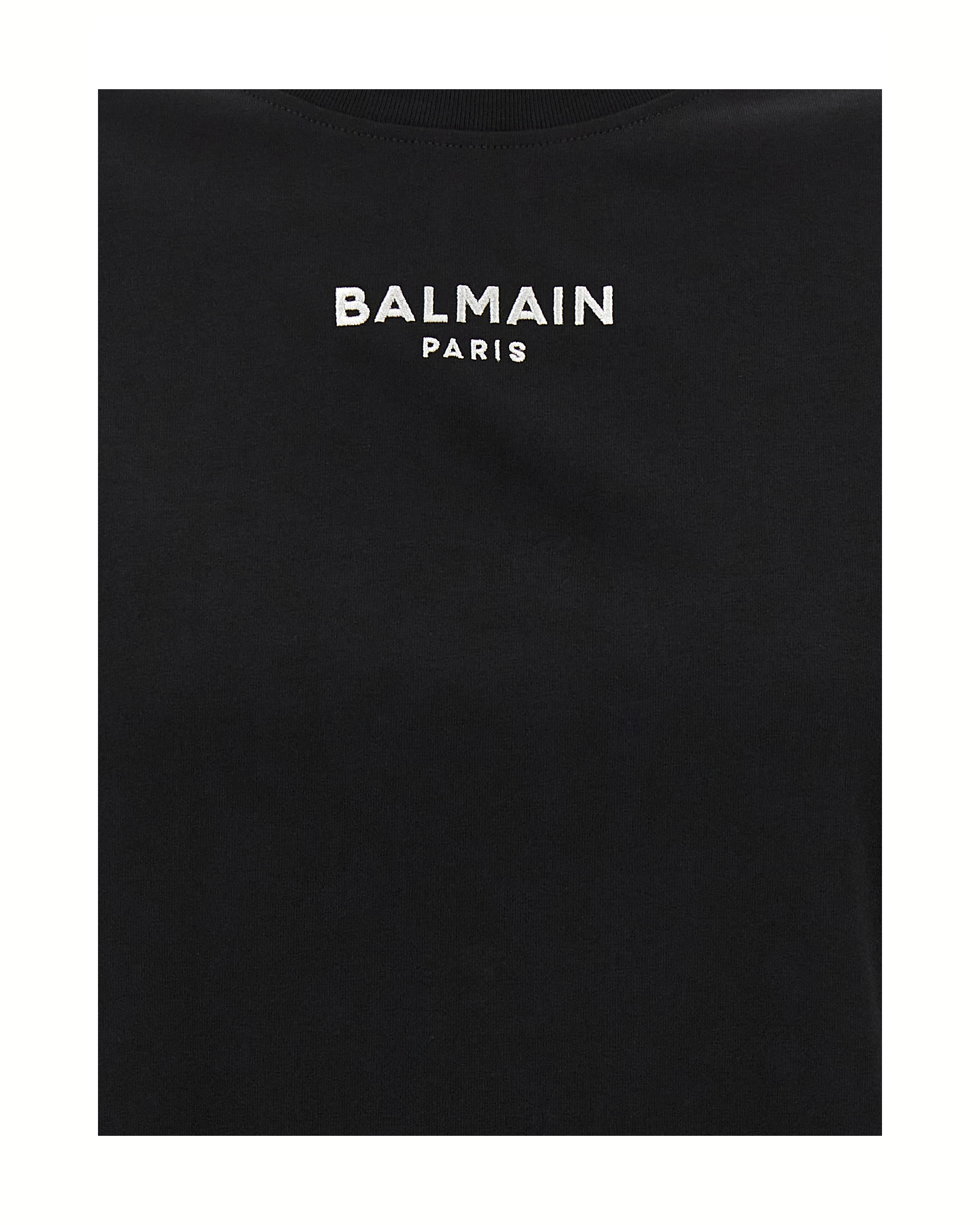 Balmain Cropped Logo T-Shirt