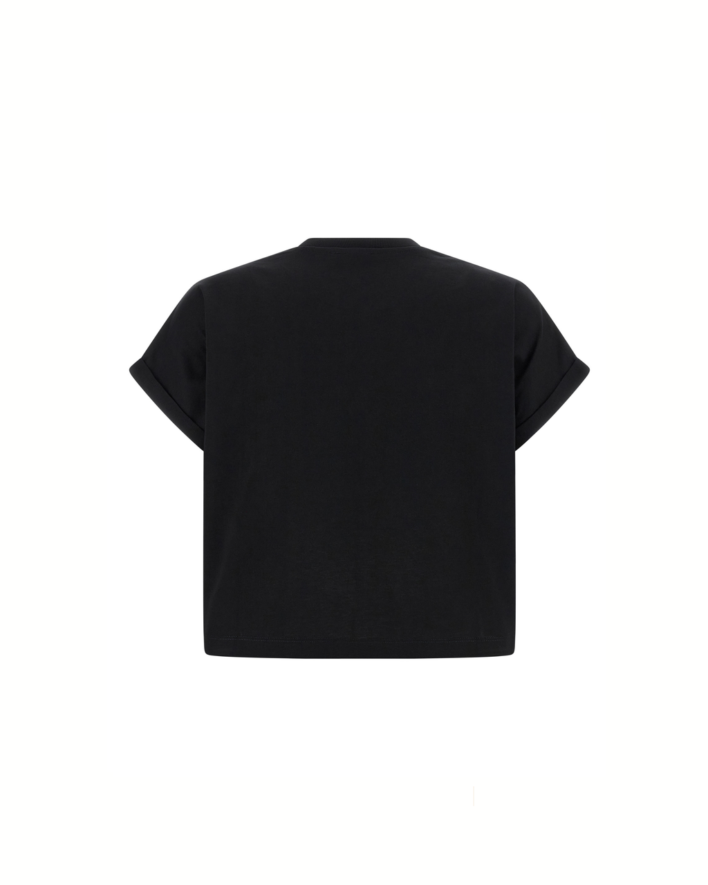 Balmain Cropped Logo T-Shirt Black