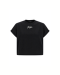 Balmain Cropped Logo T-Shirt Black