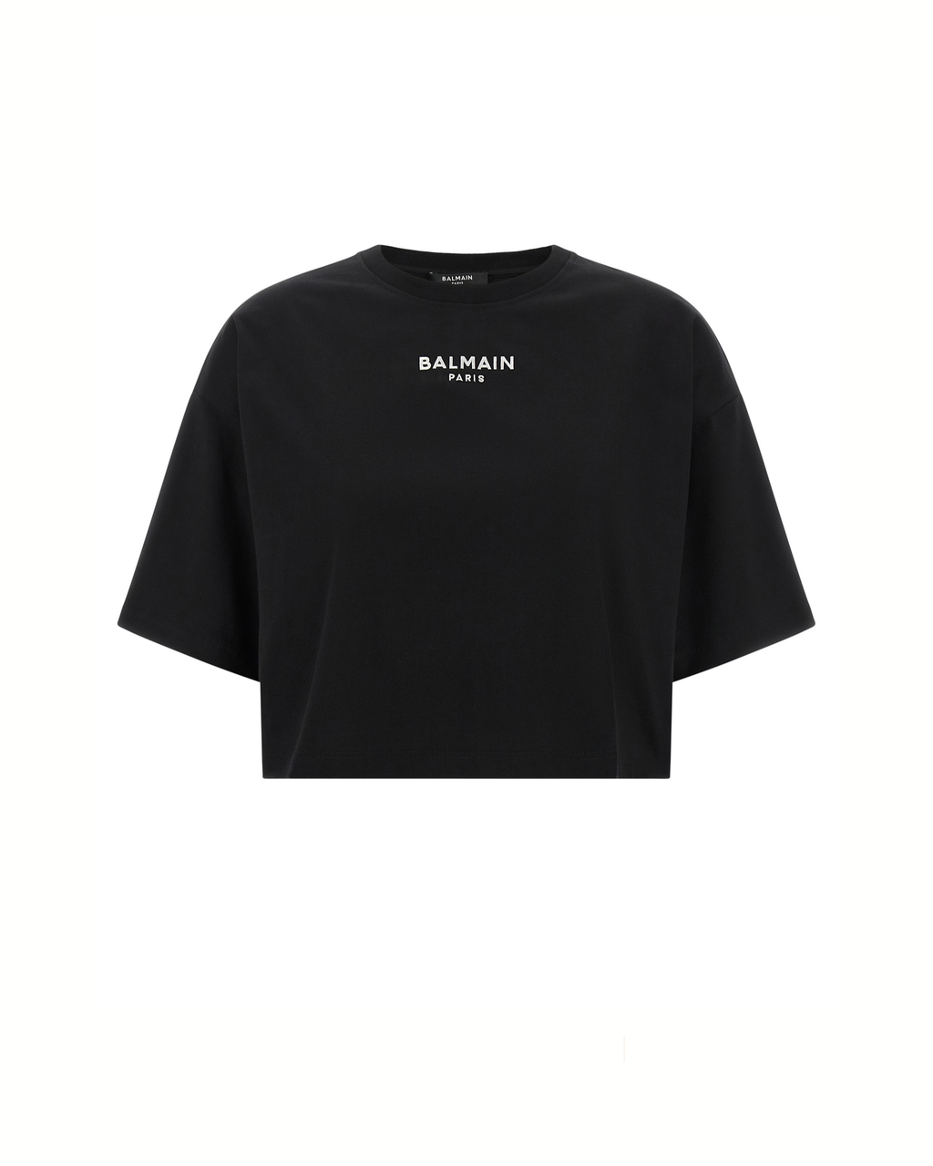 Balmain Cropped Logo T-Shirt