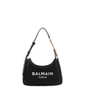 Balmain – Logo Print Shoulder Bag Black