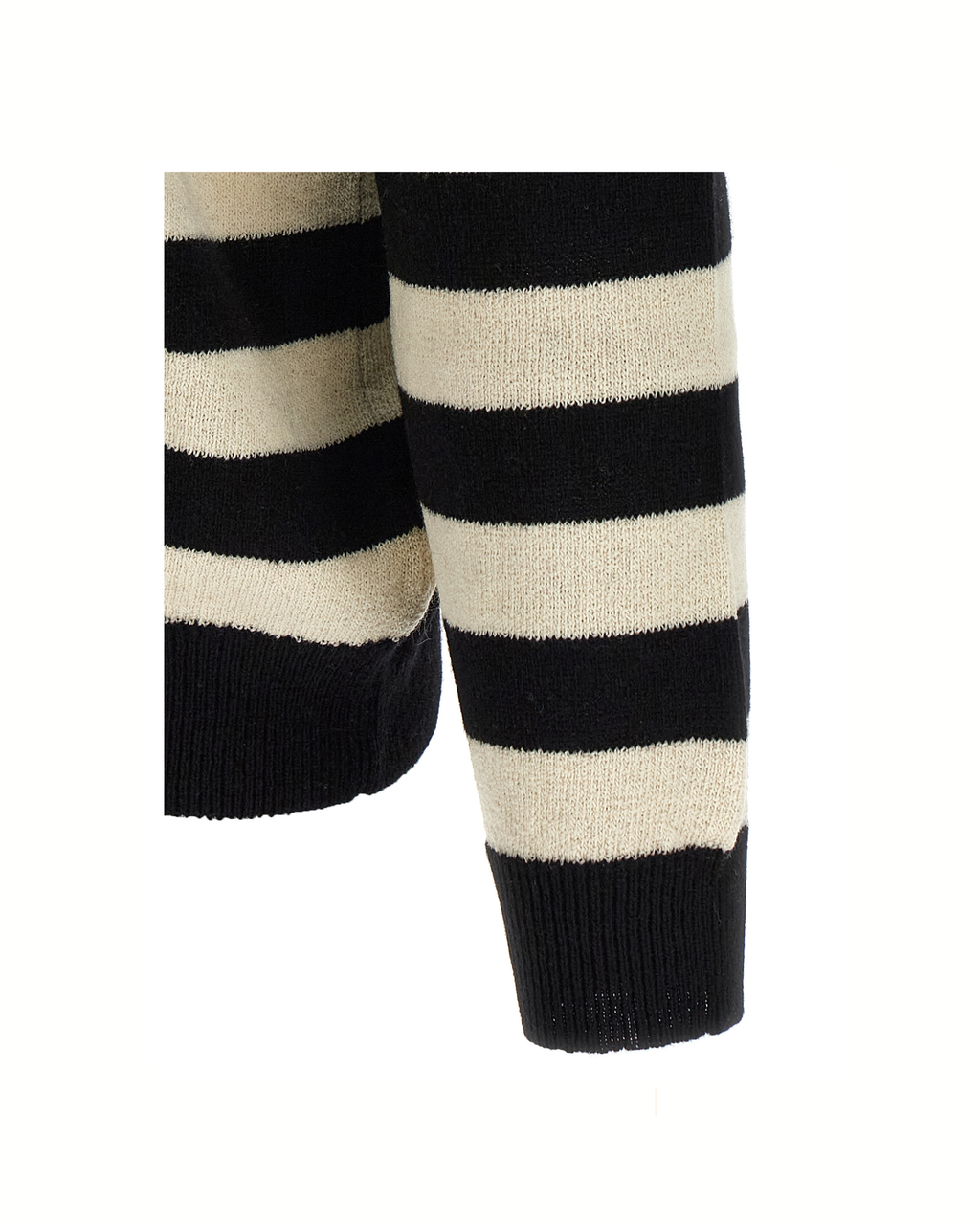 Balmain Marinière Striped Sweater White / Black