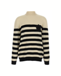 Balmain Marinière Striped Sweater White / Black