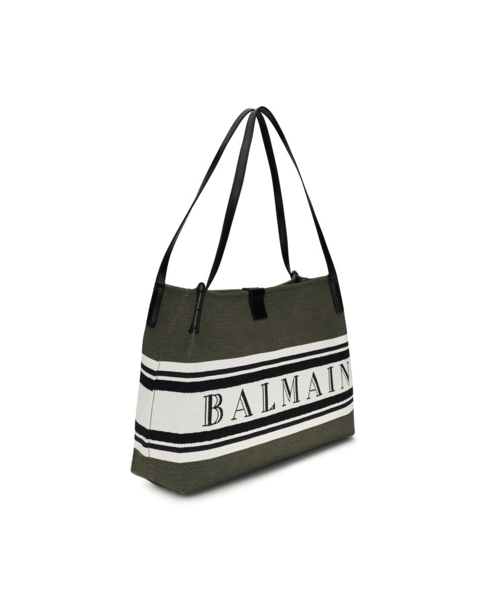 Balmain Medium Release Canvas Tote Bag