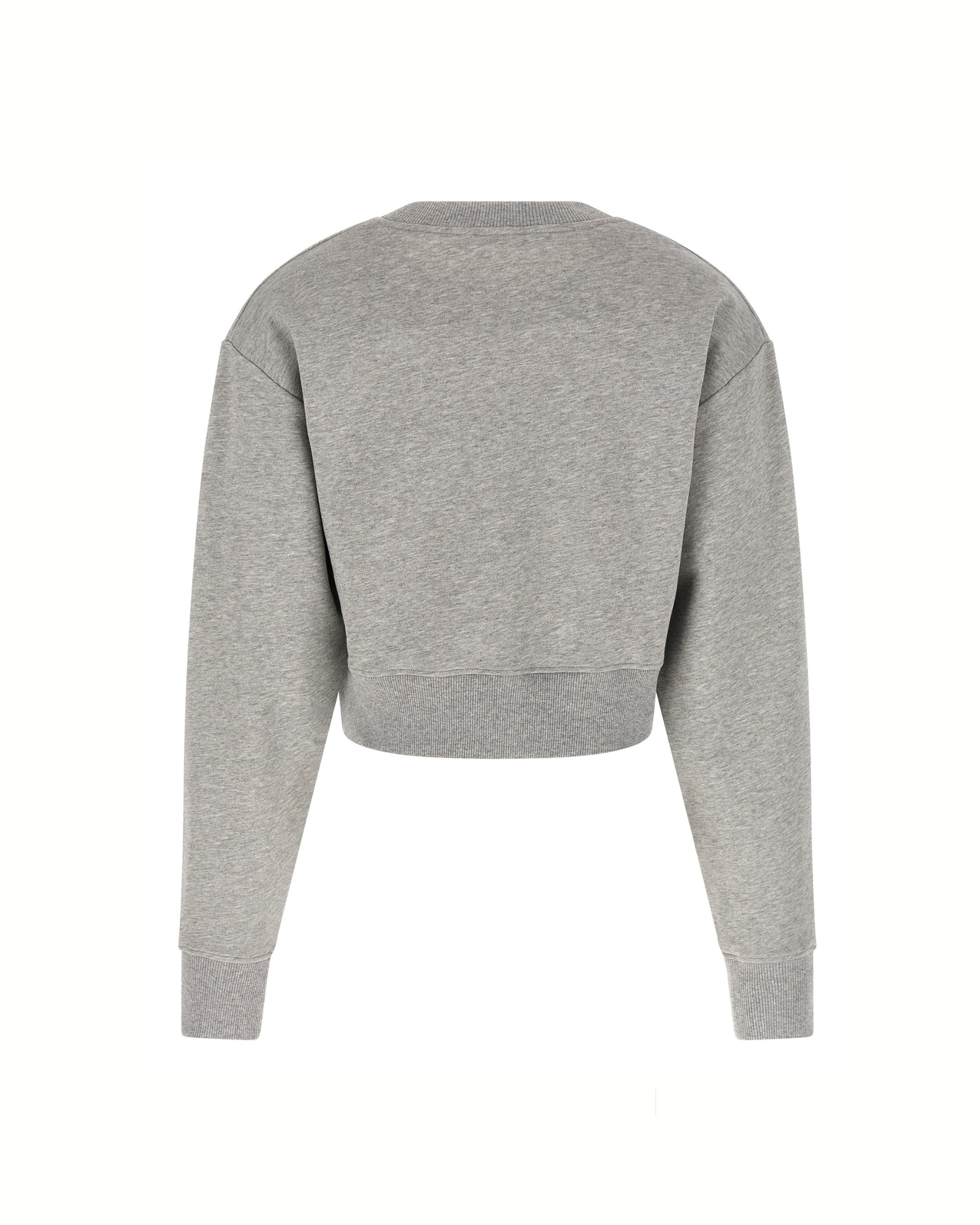 Balmain Paris Cropped Sweatshirt Grey