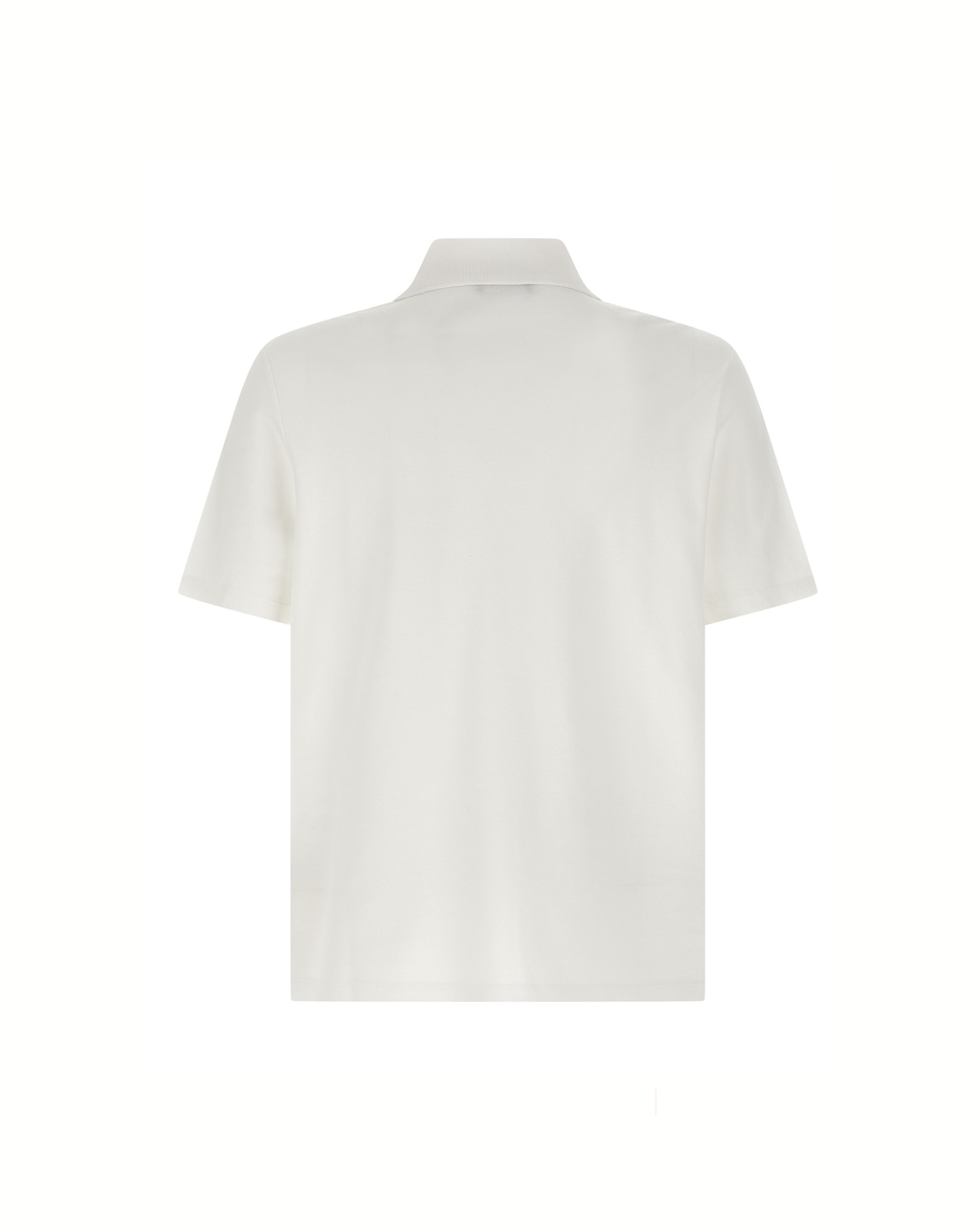 Balmain Piqué Cotton Polo Shirt Coin White/Black