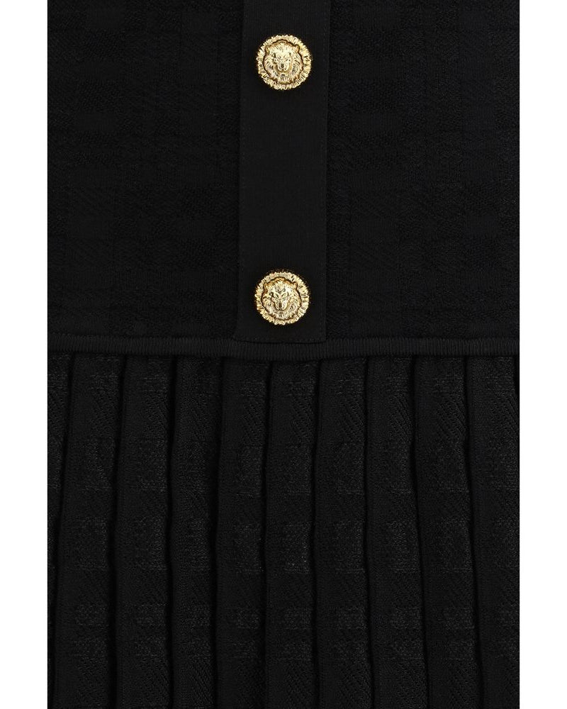 Balmain – Pleated Halter Mini Dress
