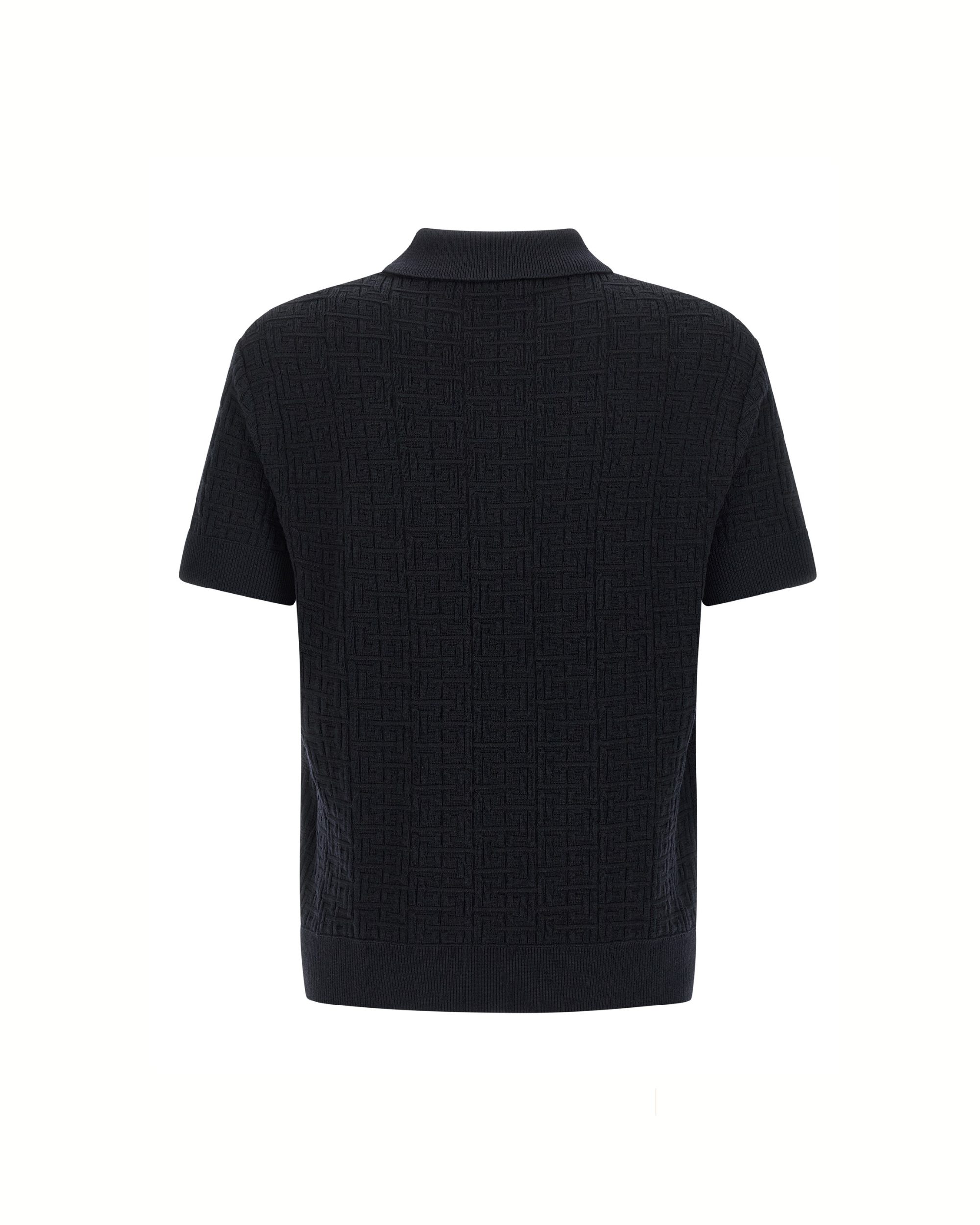 Balmain Polo Monogram Knit Blue