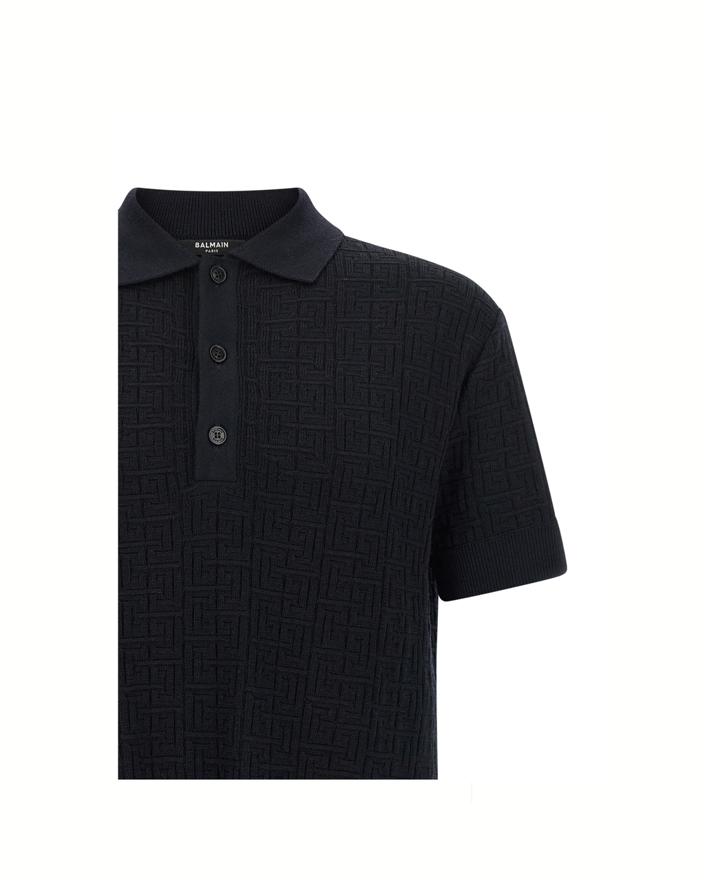 Balmain Polo Monogram Knit Blue