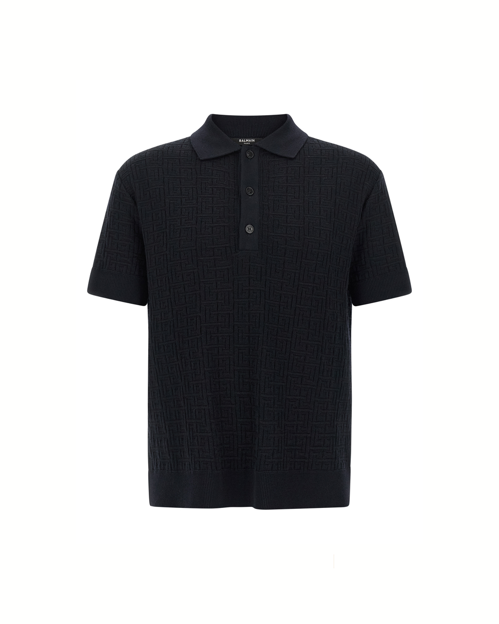 Balmain Polo Monogram Knit Blue