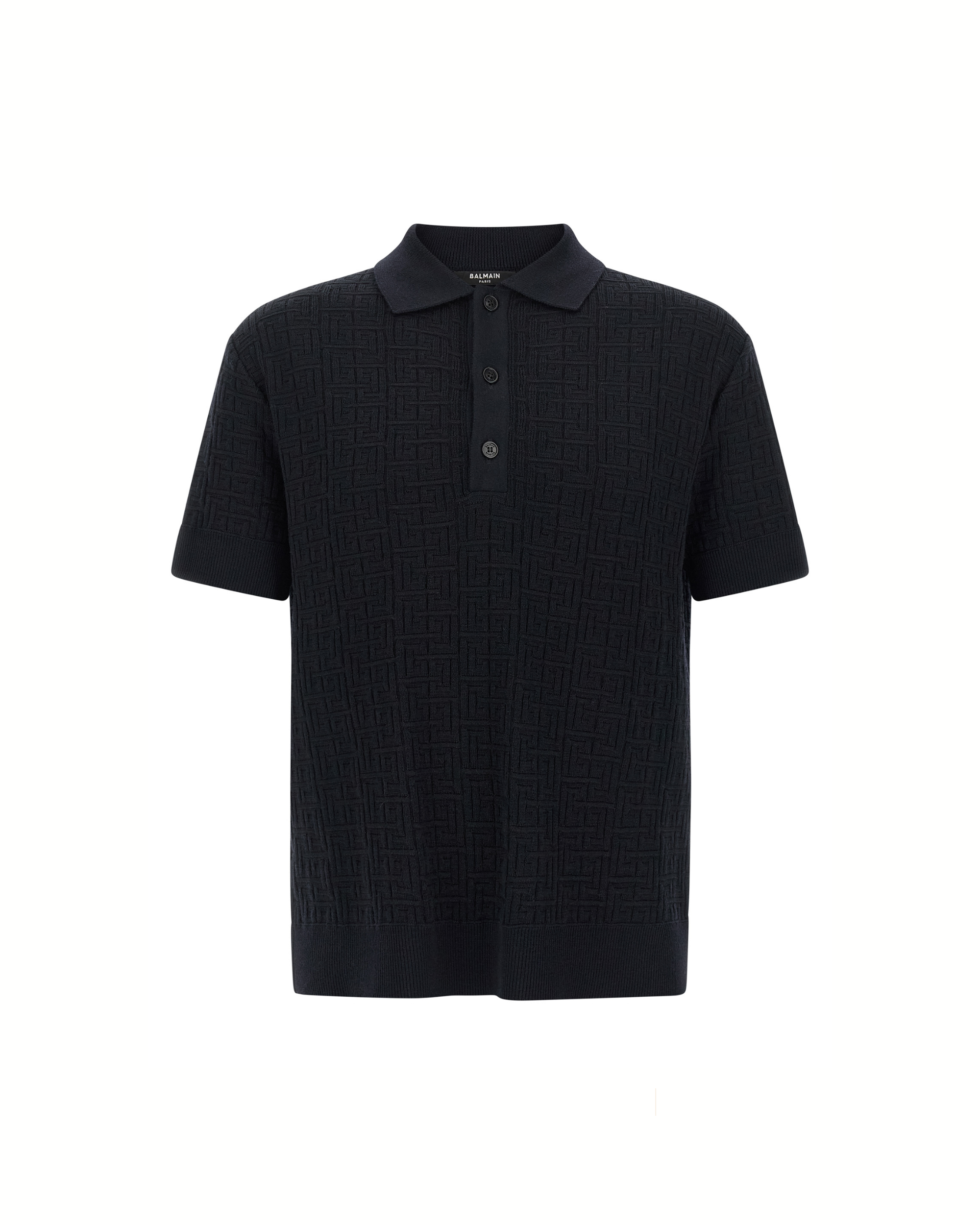 Balmain Polo Monogram Knit Blue