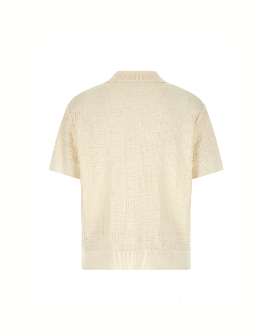 Balmain Polo Monogram Knit White