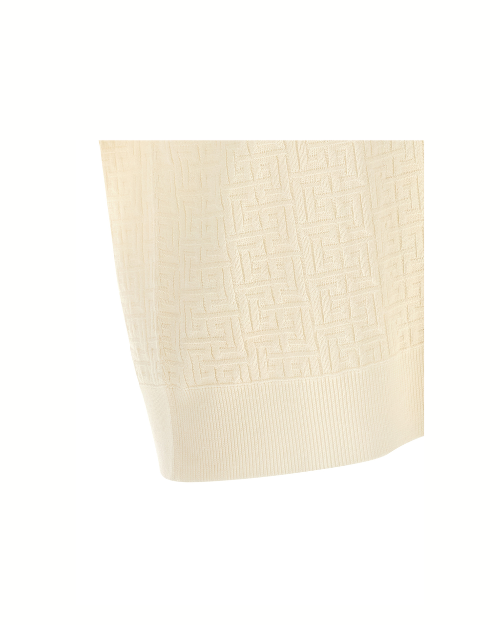 Balmain Polo Monogram Knit White