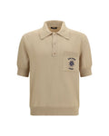 Balmain – Polo Sun Logo in Maglia di Cotone