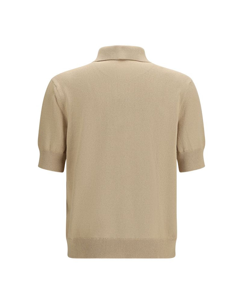 Balmain – Polo Sun Logo in Maglia di Cotone