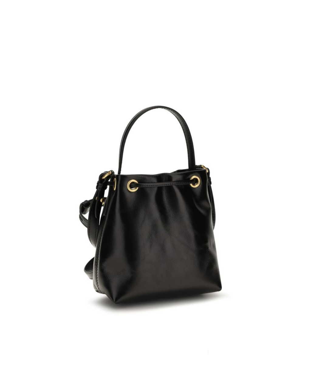 Balmain – Pulse Bucket Bag in Black Leather