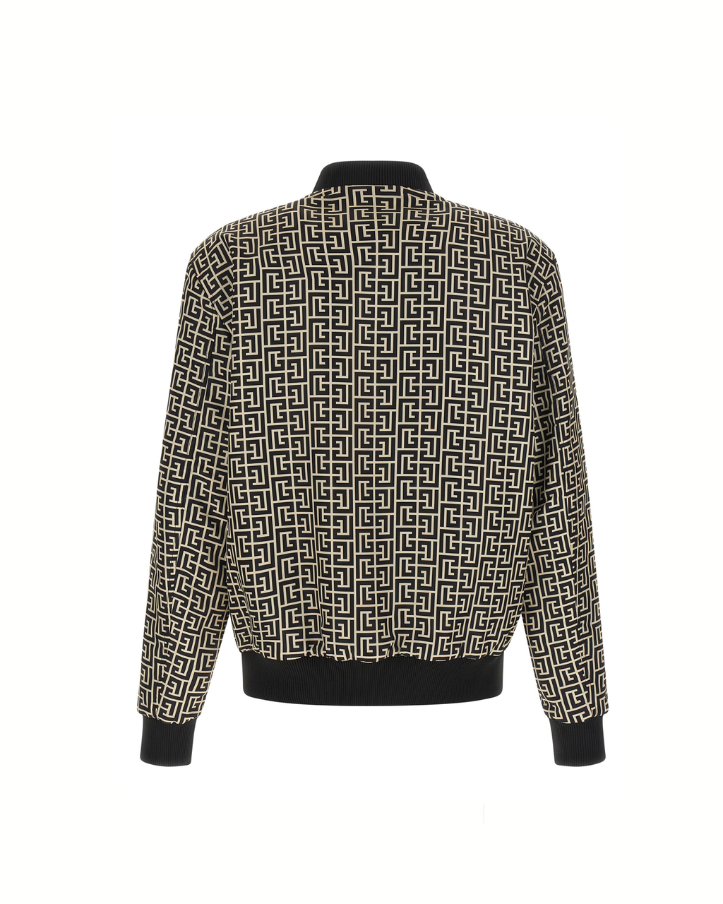 Balmain Reversible Monogram Bomber Jacket Black