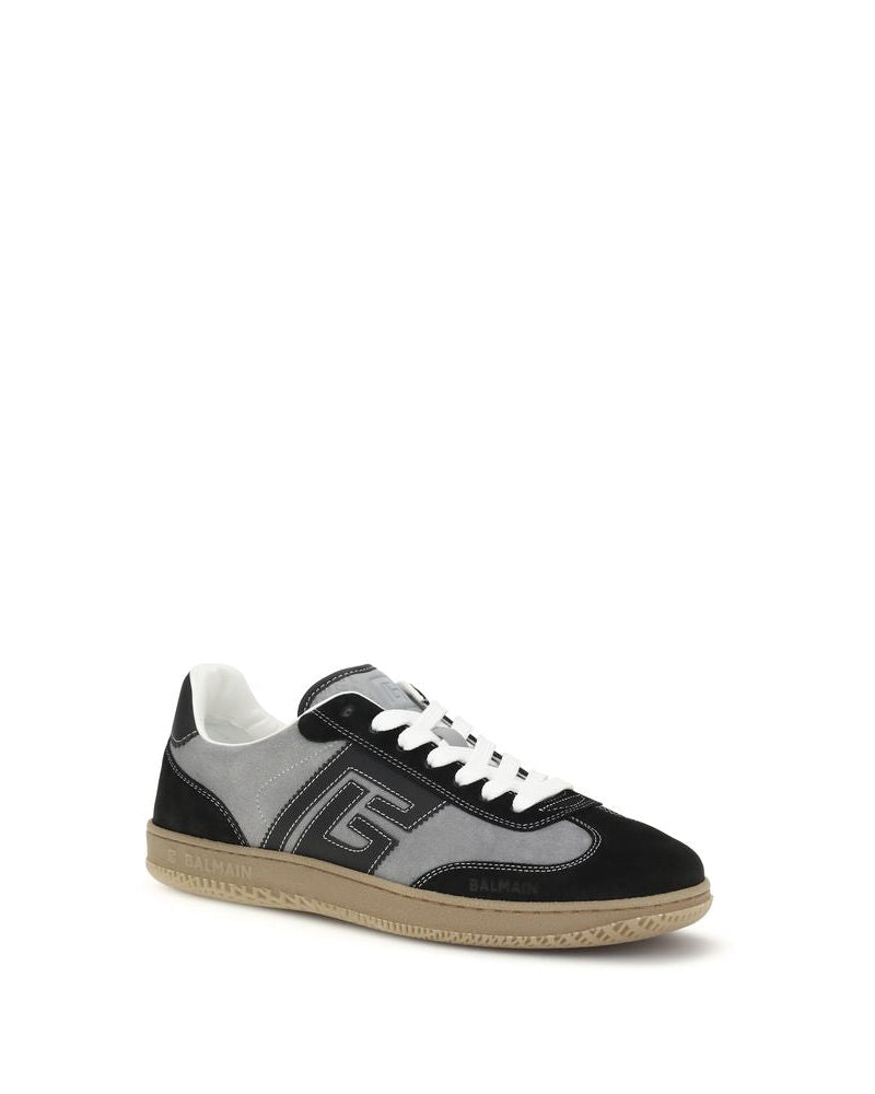 Balmain – Swan Sneakers in Pelle e Suede Black & White