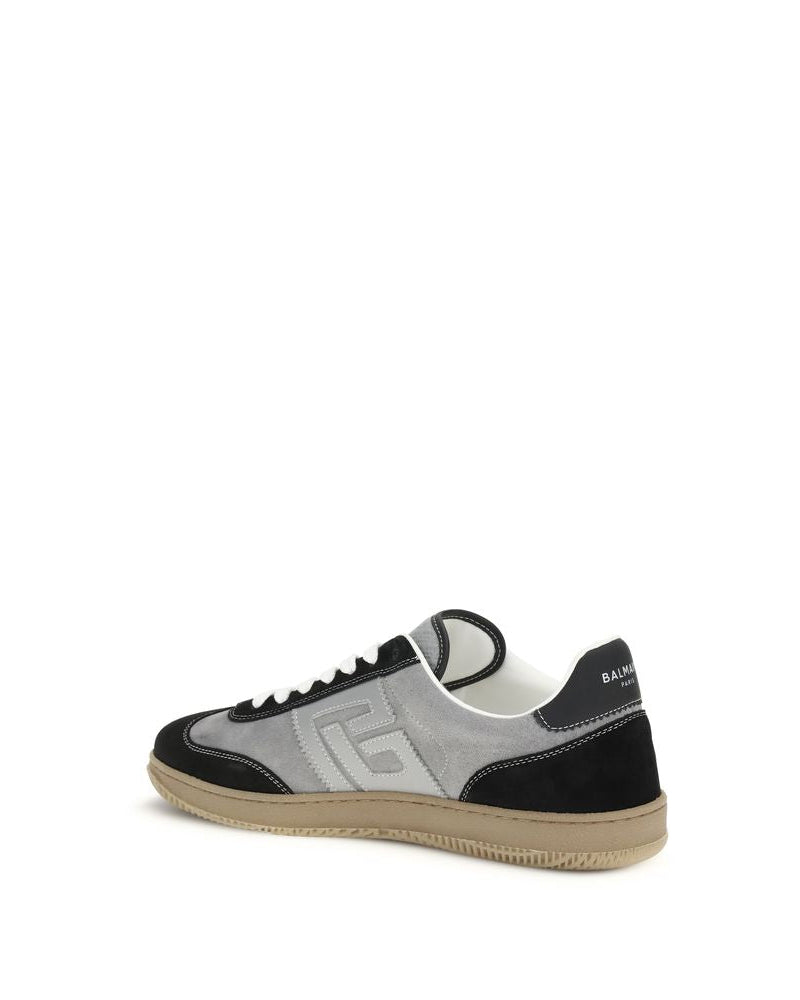 Balmain – Swan Sneakers in Pelle e Suede Black & White