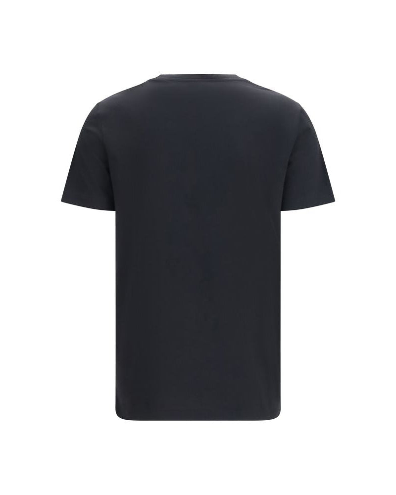 Balmain – T-Shirt Logo Paris in Cotone Nera