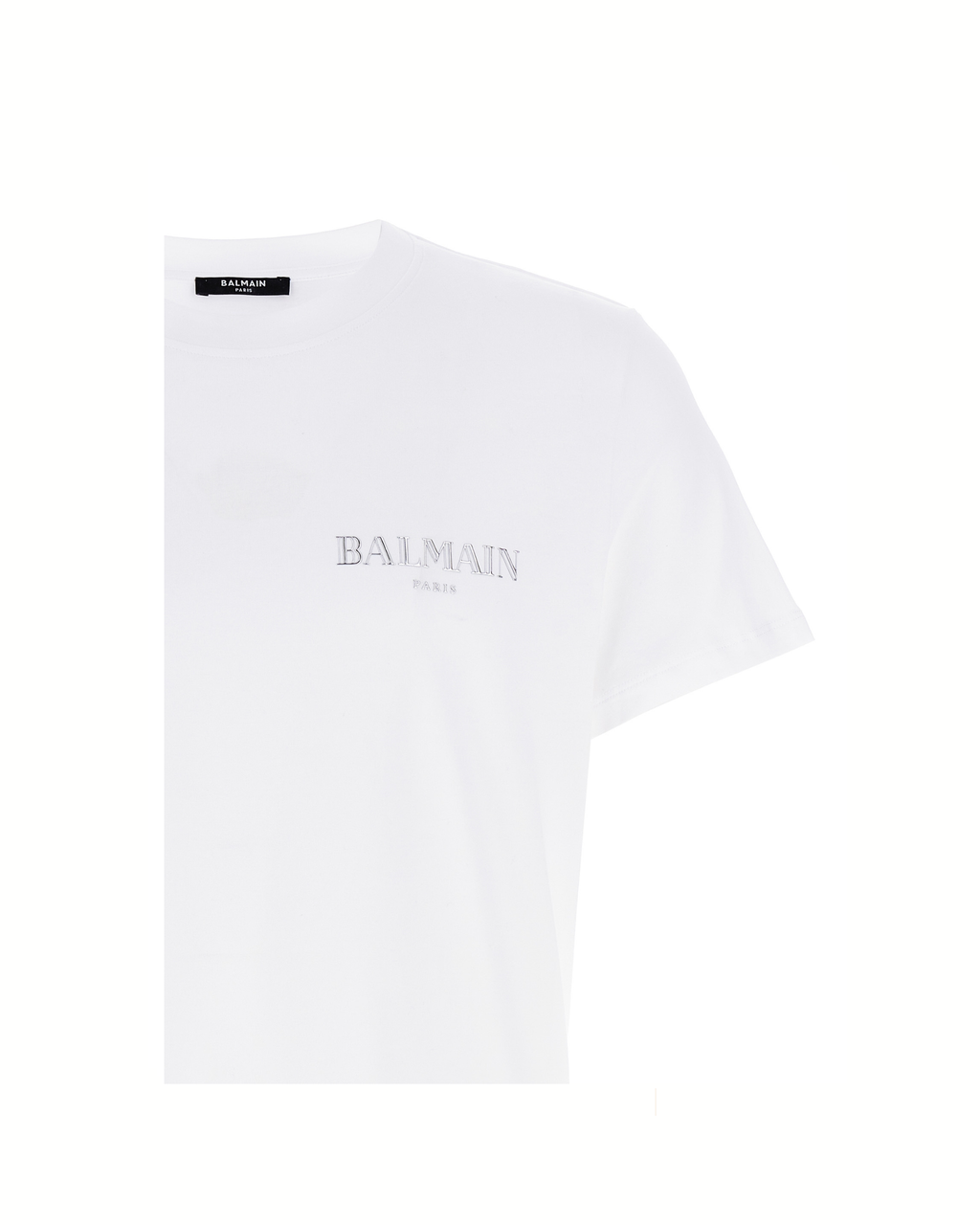 Balmain T-Shirt Logo Vintage Organic Cotton White