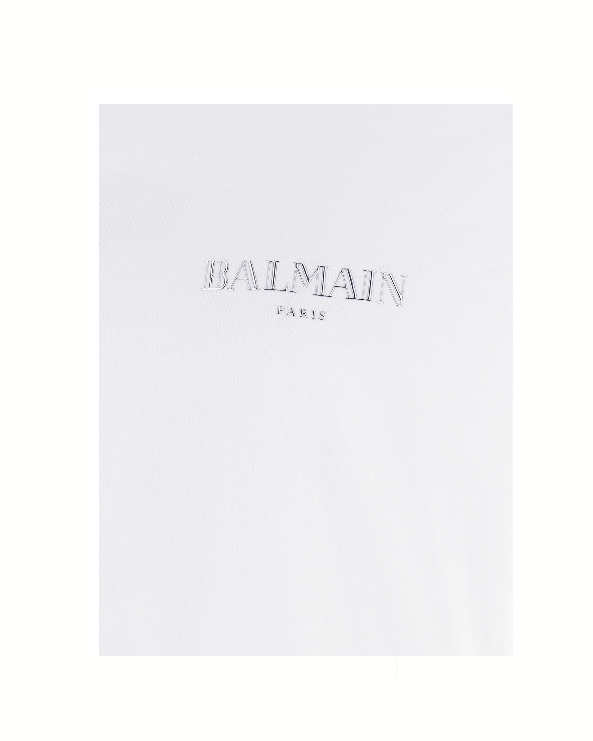 Balmain T-Shirt Logo Vintage Organic Cotton White