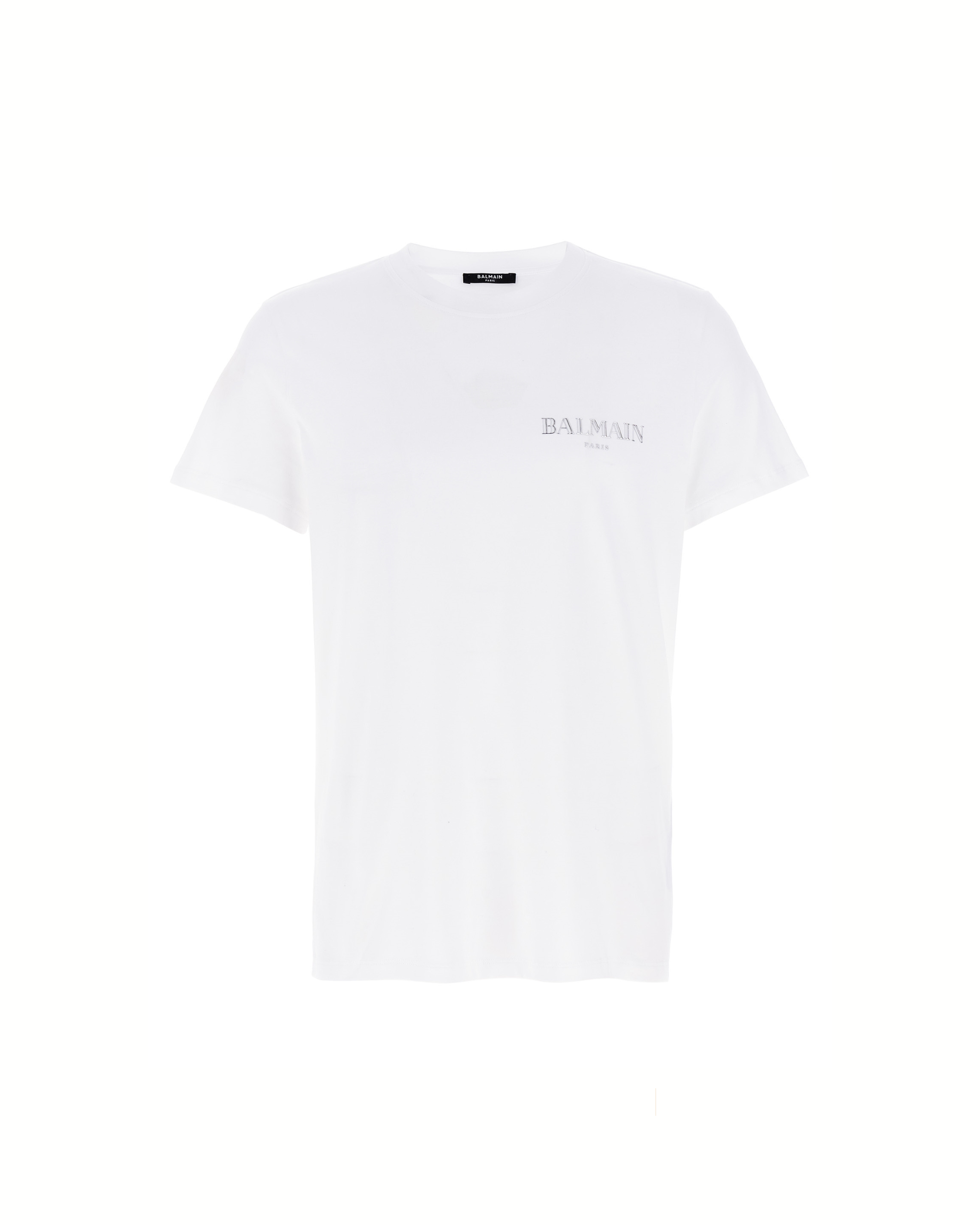 Balmain T-Shirt Logo Vintage Organic Cotton White