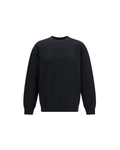 Balmain Vintage Embroidered Logo Sweatshirt Black