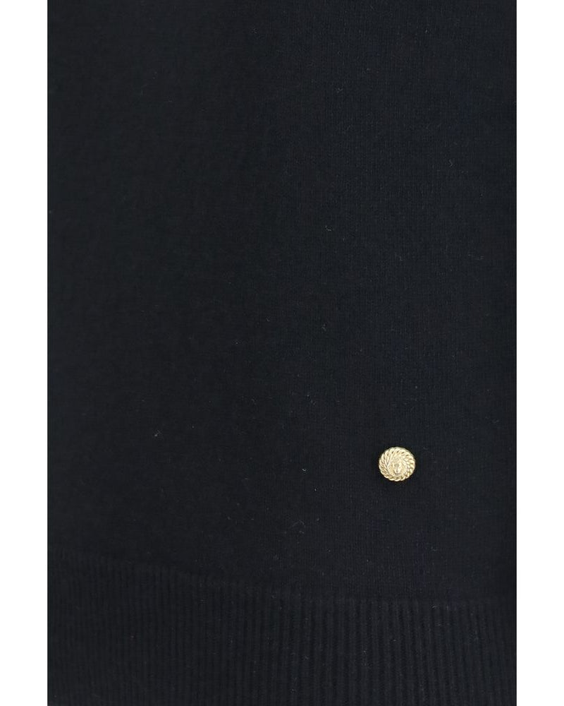 Balmain – Wool & Cashmere Sleeveless Sweater Black