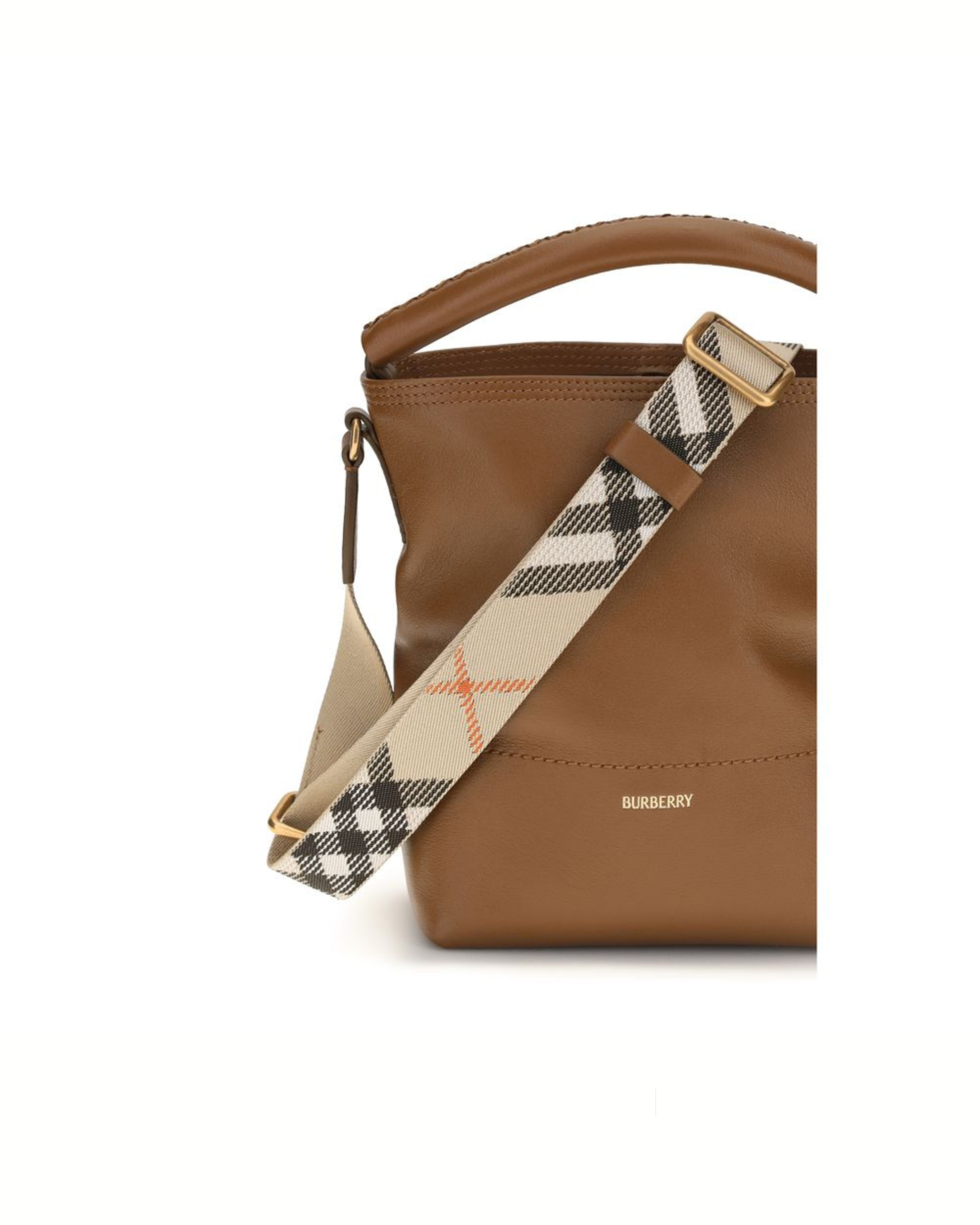 Burberry – B Clip Bucket Bag Marrone Cuoio