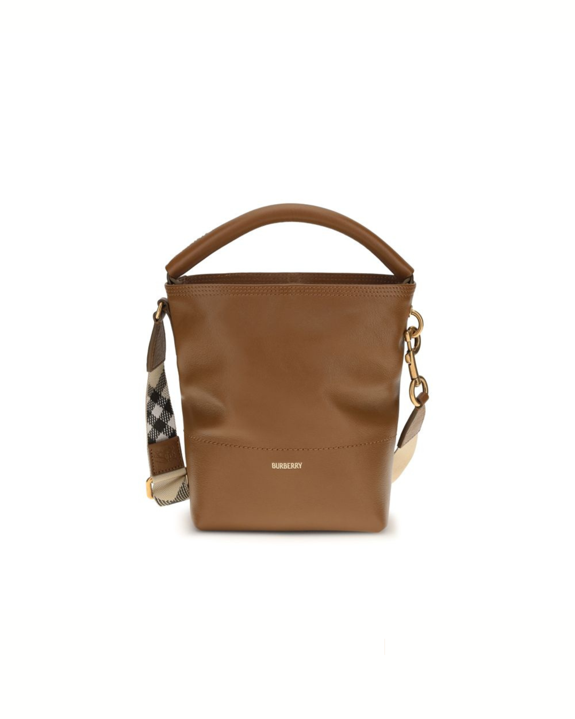 Burberry – B Clip Bucket Bag Marrone Cuoio