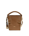 Burberry – B Clip Bucket Bag in Pelle Marrone