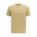 Burberry - Beige Cotton T-Shirt - Inserti Vintage Check sulle Spalle - Men