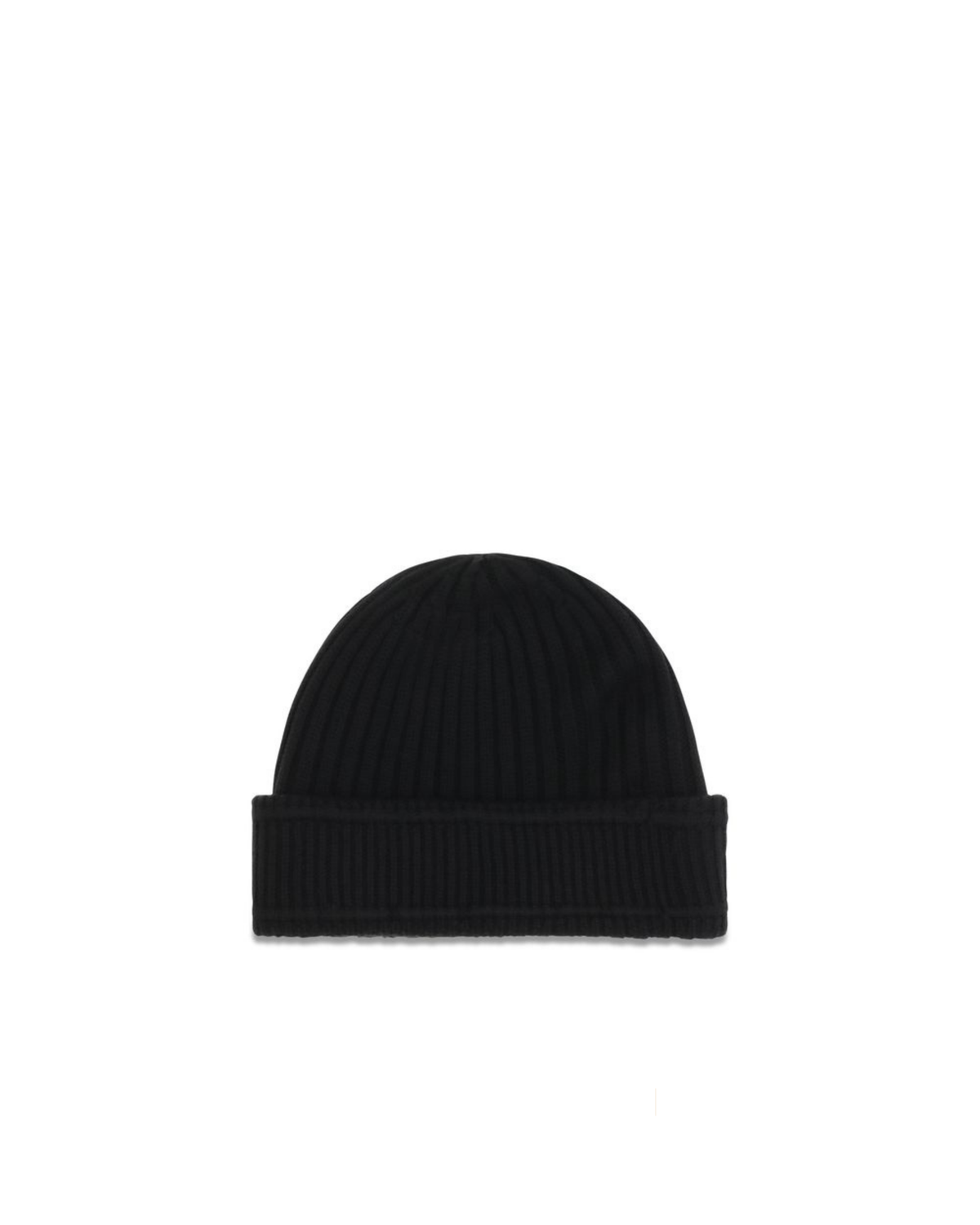 Burberry – Black Merino Wool Beanie with Logo Patch