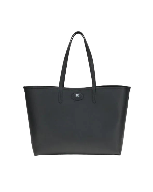 Burberry – Bloomsbury Tote Reversibile in Pelle Nera