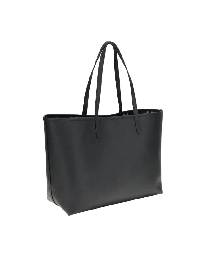 Burberry – Bloomsbury Tote Reversibile in Pelle Nera