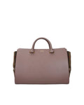 Burberry – Borsa Tote Media Check & Leather Dusty Rose