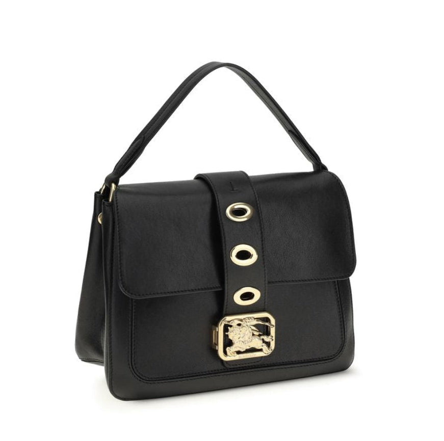 Burberry – Borsa a Mano Regular in Pregiata Pelle d'Agnello (Ovis Aries) Nera