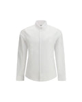 Burberry – Camicia Oxford in Cotone Bianca con Equestrian Knight