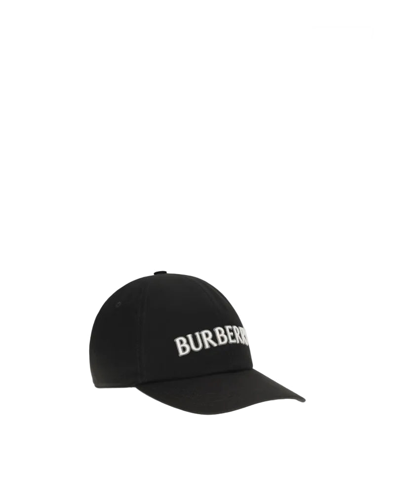 Burberry – Cappellino Baseball in Cotone con Logo Ricamato