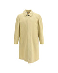 Burberry – Car Coat Lungo in Cotone Beige