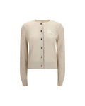 Burberry – Cardigan EKD in Cotone e Lana con Ricamo Equestrian Knight