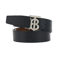 Burberry – Cintura Regular (Bos Taurus) Nera con Fibbia Iconica