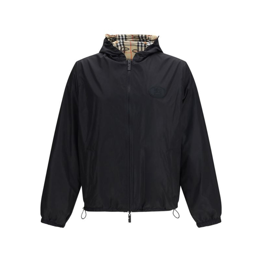 Burberry – Coat reversibile in Poliestere con Motivo Check All-over