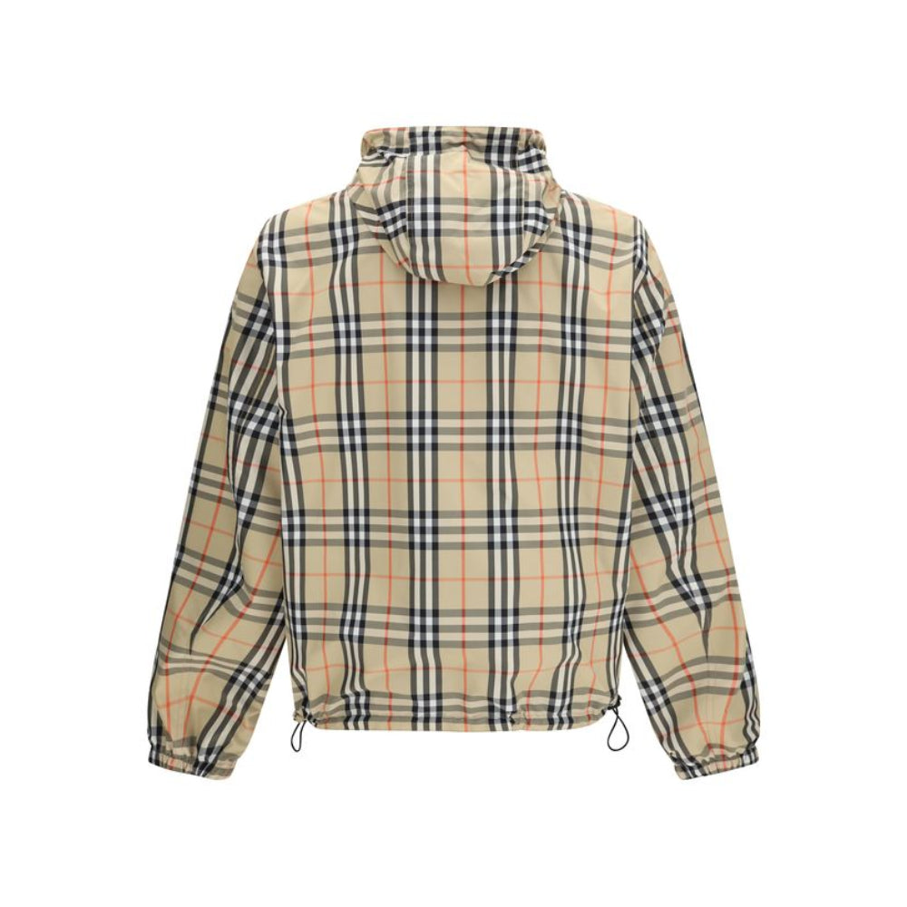 Burberry – Coat reversibile in Poliestere con Motivo Check All-over