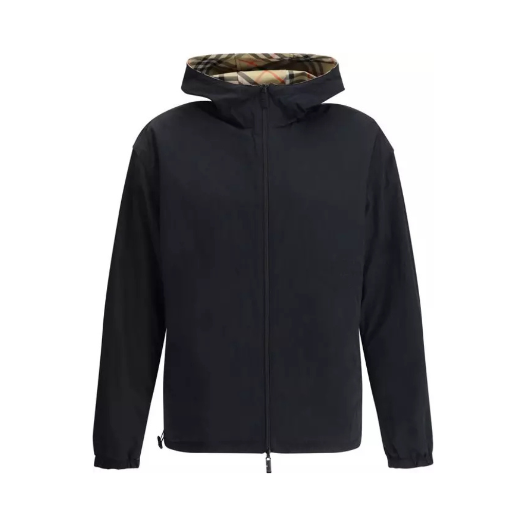 Burberry – Coat reversibile in Poliestere con Motivo Check All-over