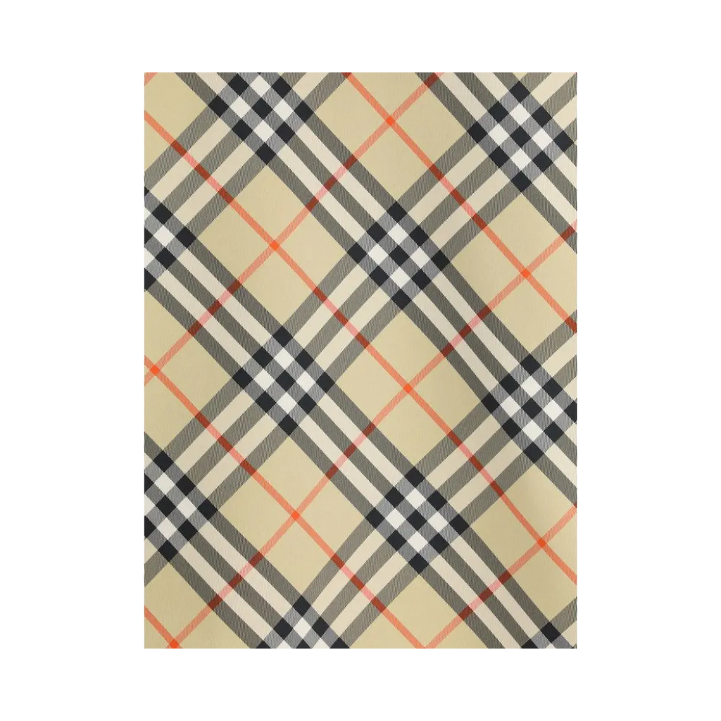 Burberry – Coat reversibile in Poliestere con Motivo Check All-over